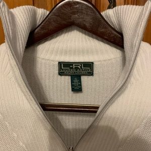 Women’s XL Ralph Lauren Black & White Sweater ! Worn once EXCELLENT CONDITION!